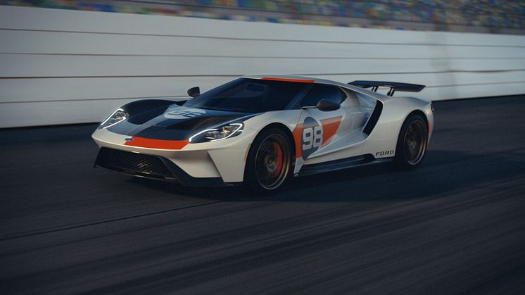 Ford släpper nu en specialutgåva av Ford GT för att fira 55-årsdagen av segern i Daytona 24 Hour Continental  – Ford GT Heritage Edition.