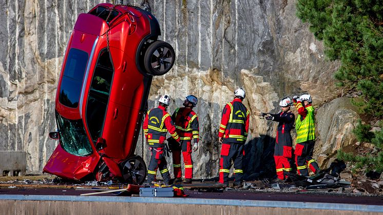 Volvo Cars kollisionstest fald fra 30 meter
