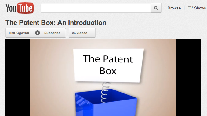 Patent tax break makes YouTube debut