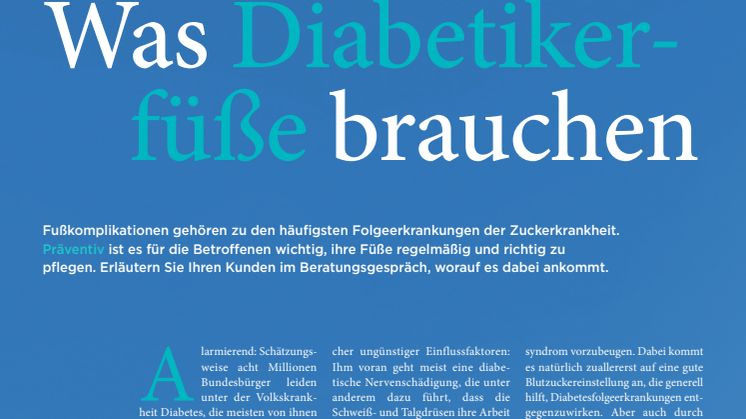 Was Diabetiker brauchen