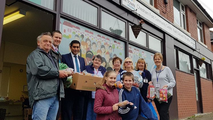 Food bank set up in Bury following public vote