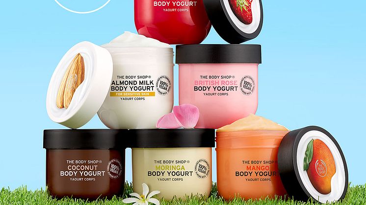 The Body Shops nya Body Yogurts är snabbabsorberande, fuktighetsbevarande och 100% veganska.