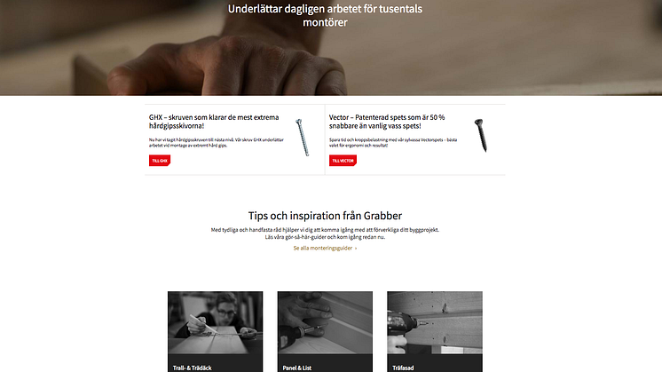 Nya grabber.se – byggd i Umbraco med fokus på produktsök