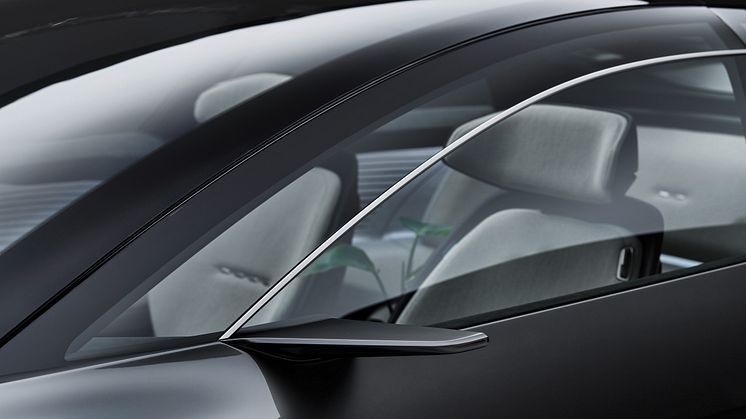 Audi grandsphere concept - detalje med vinkel på vindue