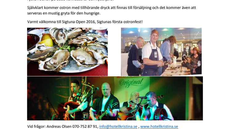 Ostronfest och Sigtuna Open 2016