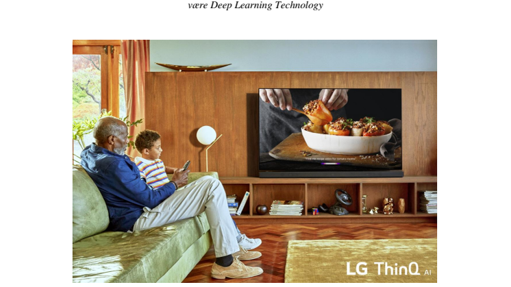 ThinQ AI og andengenerations Alpha 9 (α9) processor løfter brugeroplevelsen af LGs nye tv-modeller til næste niveau