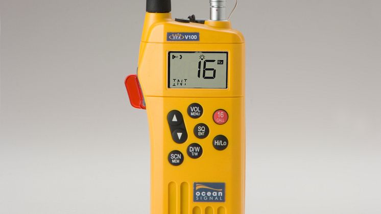Hi-res image - Ocean Signal - Ocean Signal's SafeSea V100 VHF handheld radio
