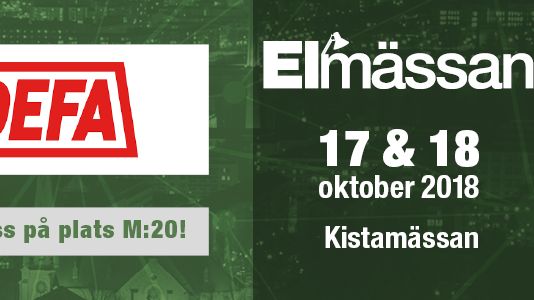 Träffa DEFA på Elmässan i Kista