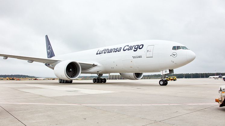 Lufthansa Cargo-Frachter D-ALFI mit Mexiko-Livery.