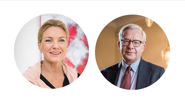 Kristina Sparreljung, generalsekreterare för Hjärt-Lungfonden och Jan Nilsson, ordförande för Hjärt-Lungfondens forskningsråd 