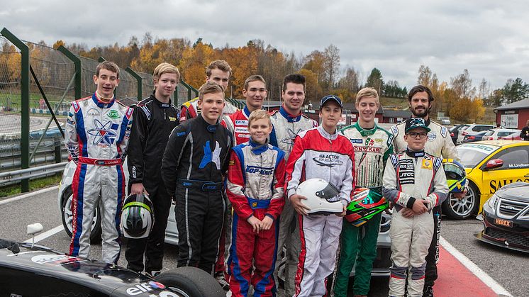 Lyckad testdag för pristagarna i Prins Carl Philips Racing Pokal