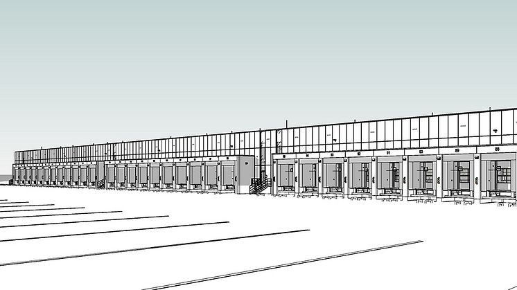 Zona Logistică 4 va avea o suprafață de 14.170 m2 și 33 de rampe