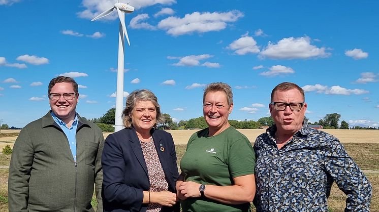 Linus Hannedahl, Birte Sandberg, Annette Linander och Patrik Holmberg.