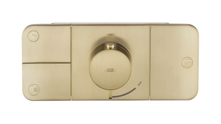 Axor One_Thermostat_Brushed_Brass