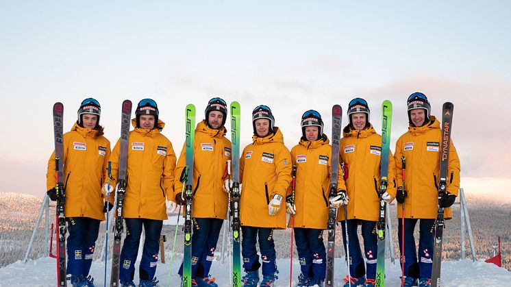 Skicross-landslaget säsongen 2019/2020.