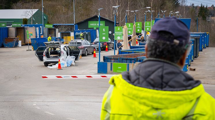 Grønmo gjenbruksstasjon (foto: Renovasjons- og gjenvinningsetaten)