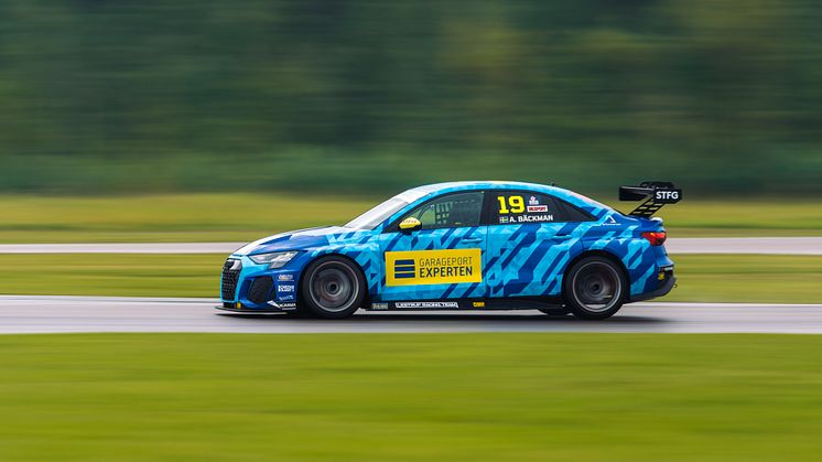 Andreas Bäckman is competing this weekend with his Audi RS 3 LMS TCR car for Lestrup Racing Team in this year’s fifth STCC event at Scandinavian Raceway in Anderstorp, Sweden. Photo: Martin Öberg (Free rights to use the image)