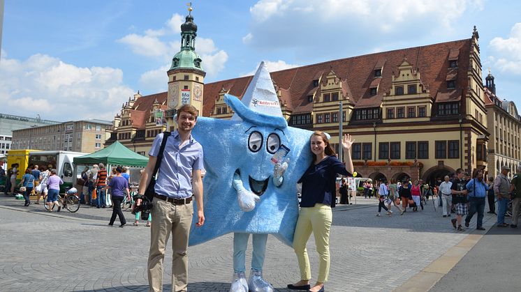 Holiday on Ice-Maskottchen "Sternchen" zu Besuch in Leipzig