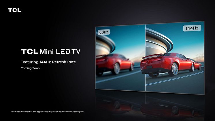TCL lanserer sin første 144 Hz Mini LED TV-serie i 2022