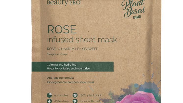 BeautyPro ROSE Infused sheet mask