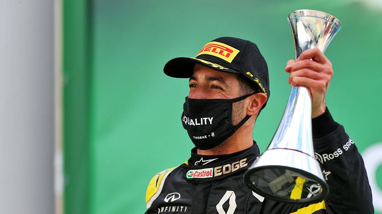 ​Ricciardo tar’ podieplads