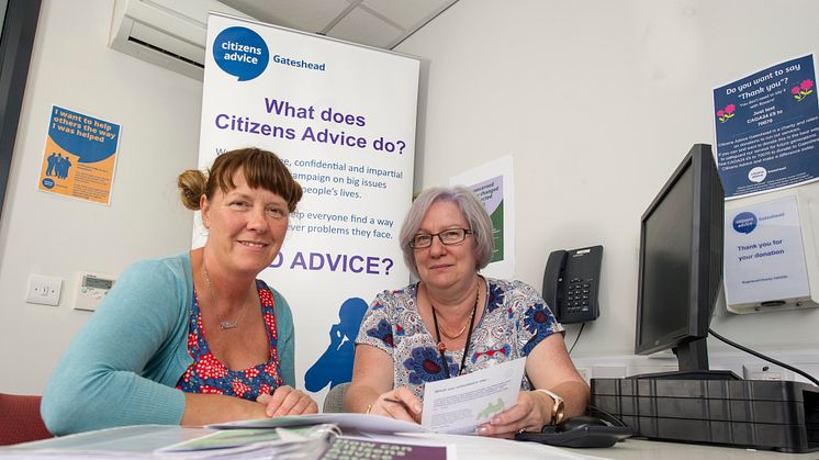 L-R: Allison Ferris and Money Advice Caseworker, Lynn Crawford.