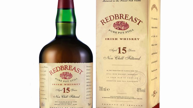 Redbreast Single Pot Still 15 yo tar plats i det exklusiva sortimentet med lansering 1 september