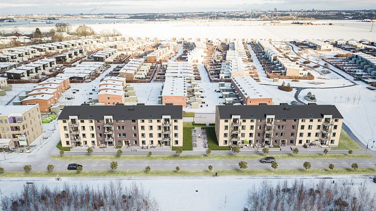 På ett mycket bra pendlarläge mellan Malmö och Lund planerar OBOS för 56 kanonfina lägenheter i olika storlekar. Nu har projektet lanserats. 