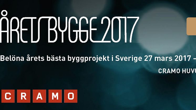 Cramo är huvudsponsor för Årets Bygge 2017 och uppmuntrar alla skickliga kunder att verkligen visa upp sina bästa projekt.