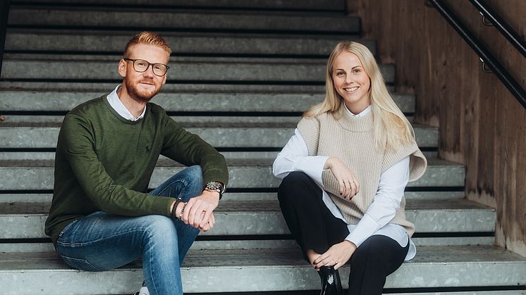 Adam Kihlberg, teknik- och produktutvecklingschef, och Linda Carlsson, VD Timratec.