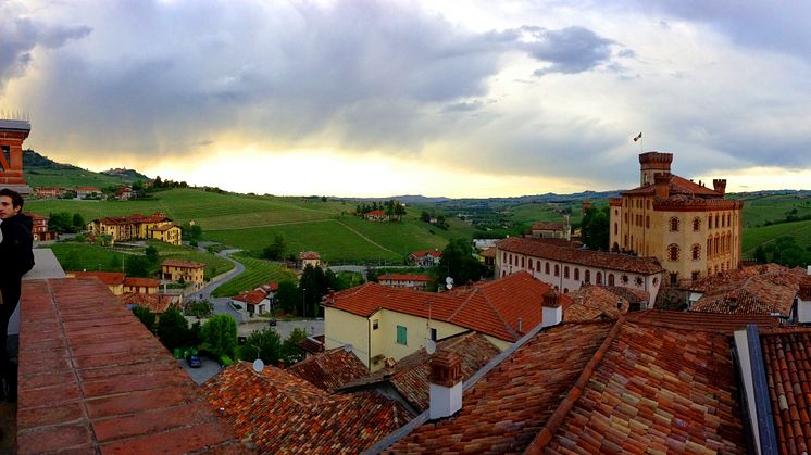 Barolo - utsikt från Borgognos vineri