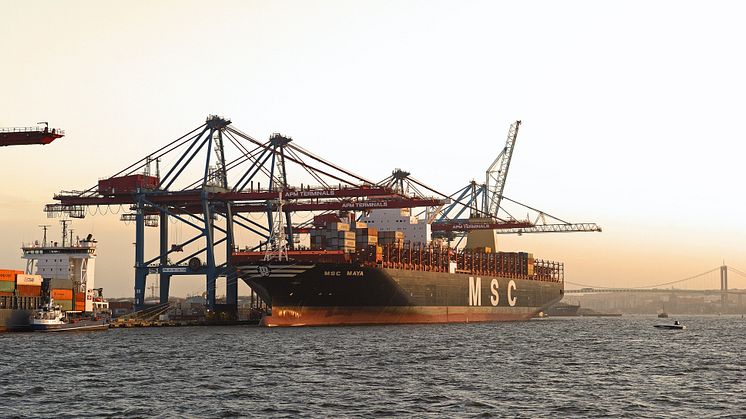Från januari till och med september 2018 hanterades 560 000 containrar (TEU) i Göteborgs hamn. Bild: Göteborgs Hamn AB.