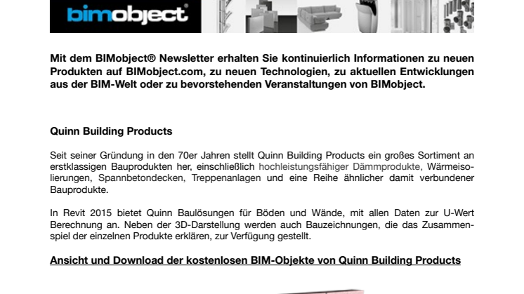 BIM-Objekte von Quinn Building Products, Vortice, Mosaico+, Gerflor; BIMobject LIVe 2016, BIMscript Hackathon in München