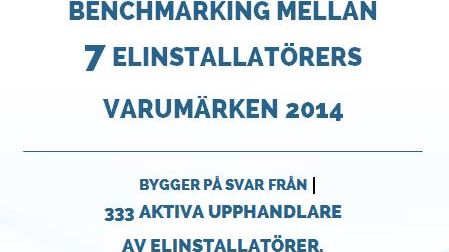 Anmärkningsvärt anonyma varumärken inom elinstallation enligt aktuell benchmarking