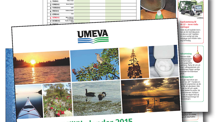En Miljökalender till umeborna från UMEVA 