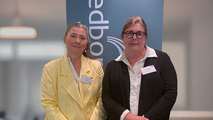 Ann-Sofie Olding (förbundschef) och Cecilia Brinck (förbundsordförande) på Medborgarskolans förbundsstämma den 11 juni.