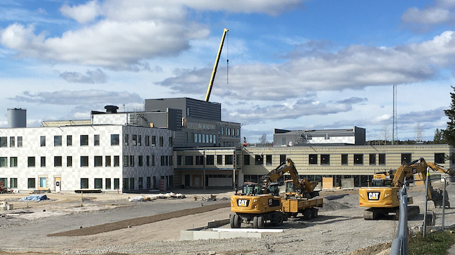 Lindbackaskolan - den nya högstadieskolan i Lindesberg tar form.