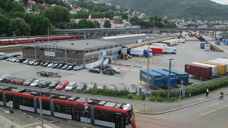 Godsterminalen til DB Schenker i Bergen kan bli vanskelig tilgjengelig under sykkel-VM.