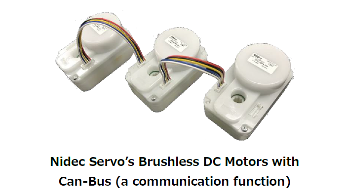 Nidec Servo’s Brushless DC Motors with Can-Bus (a communication function)