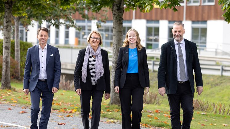 Robert Beronius (L), Lotta Lindblad Söderman (M), Andrea Kronvall (SD), Thomas Imeryd (KD). 