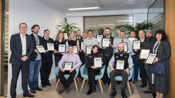 GTR gives recognition to life-saving colleagues (picture taken before lockdown). MORE IMAGES AVAILABLE TO DOWNLOAD BELOW