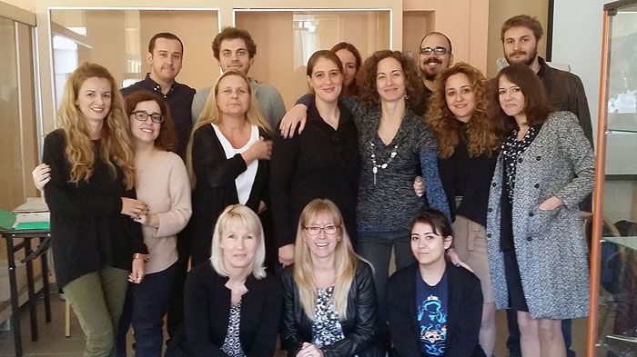 Deltagare på ERASMUS-projektmötet i Aten.