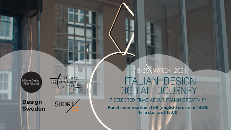 Italian Design Digital Journey - Italian Cultural Institute in Stockholm