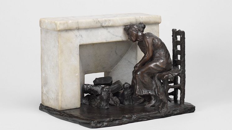 Camille Claudel, Dröm vid brasan, 1899–1905. Foto: Viktor Fordell/Nationalmuseum. 