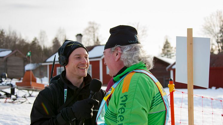 Intervju av Vasaloppsåkare i Tällberg