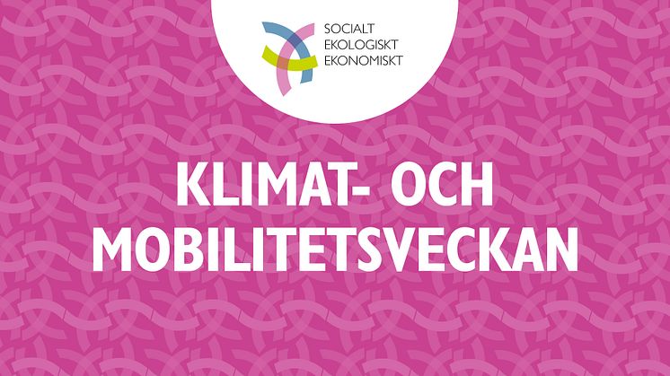 Klimat- och mobilitetsvecka under vecka 38!