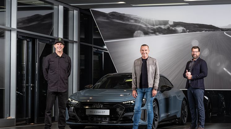 Ken Block, Henrik Wenders, Oliver Hoffmann, Audi RS e-tron GT