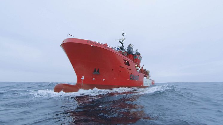 'Esvagt Capri' er et af de fire skibe, der er tilknyttet en kontrakt med EnQuest i UK sektor.