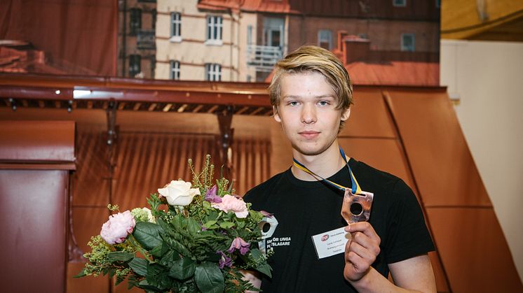 3:a Lucas Svennson från Bromangymnasiet, Hudiksvall