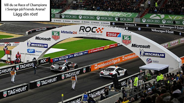 Stötta Race of Champions till Sverige